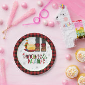 パンケーキ&パジャマスクリスマスパーティープレート- W ペーパープレート (パーティー)