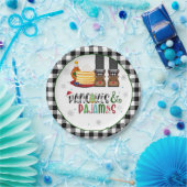 パンケーキ&パジャマスクリスマスパーティープレート-WB ペーパープレート (パーティー)