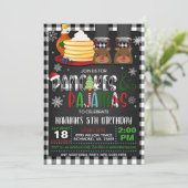 パンケーキ&パジャマスクリスマス誕生日招待状R 招待状 (スタンド正面)