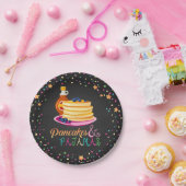 パンケーキ&パジャマスプレート- Blk ペーパープレート (パーティー)