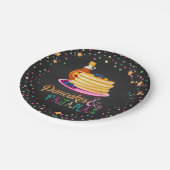 パンケーキ&パジャマスプレート- Blk ペーパープレート (アングル)