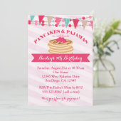 パンケーキ&パジャマズガール誕生日招待状 招待状 (スタンド正面)