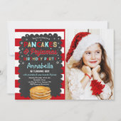 パンケーキ&パジャマ誕生日招待状PJのパーティー 招待状 (正面)