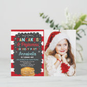 パンケーキ&パジャマ誕生日招待状PJのパーティー 招待状 (スタンド正面)