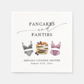 パンケーキ&パンティブライダルシャワー スタンダードカクテルナプキン (正面)