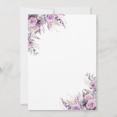 パンケーキ&パンティランジェリーフローラブライダルシャワー 招待状 (裏面)