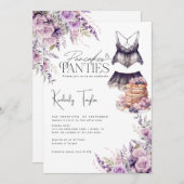 パンケーキ&パンティランジェリーフローラブライダルシャワー 招待状 (正面/裏面)