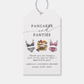 パンケーキ&パンティー ブライダルシャワー ギフトタグ (正面)