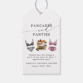 パンケーキ&パンティー ブライダルシャワー ギフトタグ (裏面)