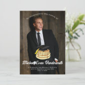 パンケーキ ブランチ 卒業パーティー招待状 招待状 (スタンド正面)