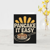 パンケーキ 簡単 面白い 朝食 ブランチ パンケーキ カード (黄色い花)