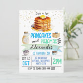 パンケーズアンドパジャマススレポバー誕生日招待状 招待状 (スタンド正面)