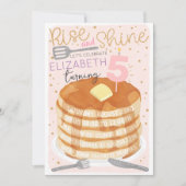 パンケーズアンドパジャマススレポバー誕生日招待状 招待状 (正面)