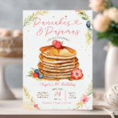 パンケーズアンドパジャマパーティー誕生日招待状 招待状