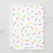 パンケーズアンドパジャマ誕生日 |ラマ 招待状 (裏面)