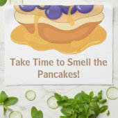 パンケーズブルーベリーおもしろいキュイ キッチンタオル (折り畳み)