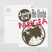 パンゲアの再結合 ポストカード (正面/裏面)