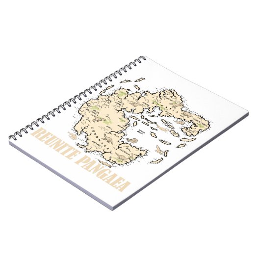 パンゲア世界地図の再編おもしろい地質学Gi ノートブック (左側)