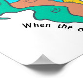 パンゲア大陸数々の赤ら色 ポスター (角)