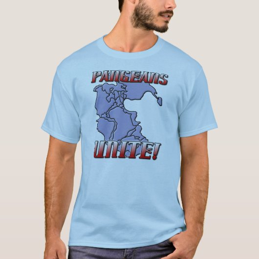パンゲア+団結+地理+Tシャツ Tシャツ (正面)