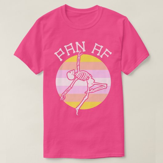 パンゲダーゲイスケルトンID非バイナリ Tシャツ (デザイン正面)