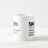 パンゲーおもしろいス定義バイリンガル コーヒーマグカップ (中央)