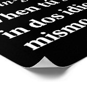 パンゲーおもしろいス定義バイリンガル ポスター (角)