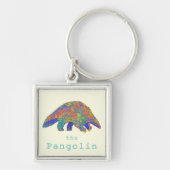 パンゴカラフルリン動物芸術 キーホルダー (正面)