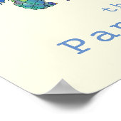 パンゴカラフルリン絶滅危惧動物権芸術 ポスター (角)