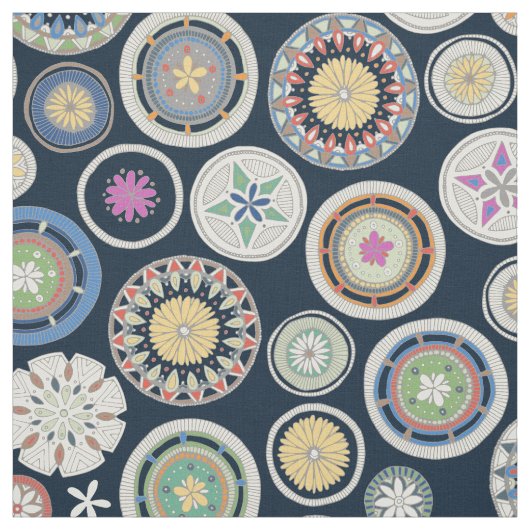 パンゴマンダラ藍 ファブリック (見本)