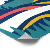 パンゴリンアートポスター（紫） ポスター (角)