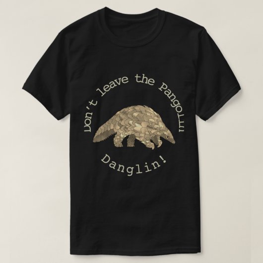 パンゴリンカウト絶滅危惧種動物活動家 Tシャツ (デザイン正面)