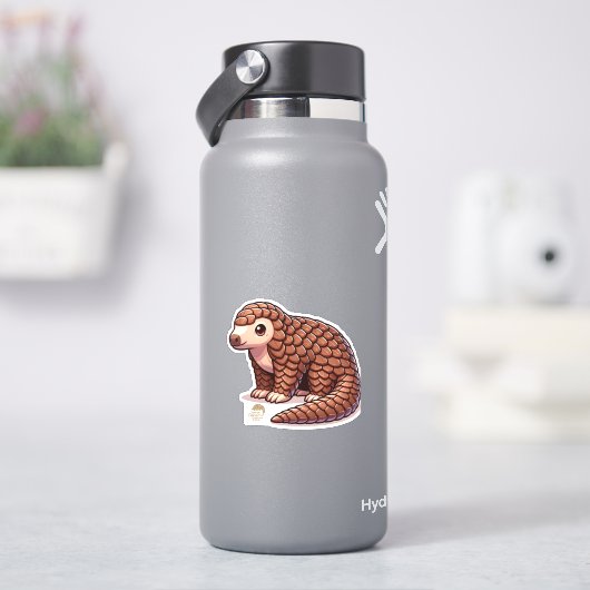 パンゴリンフレンドカットアウト シール (HydroFlask)