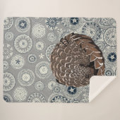 パンゴリンマンダラプエーター シェルパブランケット (正面(横))