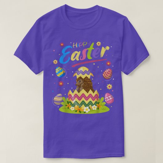 パンゴリン愛おもしろい復活祭の卵パンゴリンハッピーエース Tシャツ (デザイン正面)