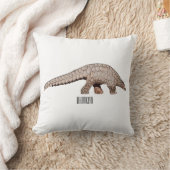 パンゴリン漫画イラストレーション クッション (ブランケット)