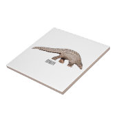 パンゴリン漫画イラストレーション タイル (側面)