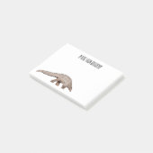 パンゴリン漫画イラストレーション ポストイット (アングル)