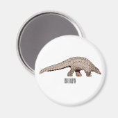 パンゴリン漫画イラストレーション マグネット (正面/裏面)