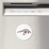 パンゴリン漫画イラストレーション マグネット (インサイチュ (食洗機))