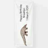 パンゴリン漫画イラストレーション 横断幕 (縦)