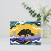 パンゴリン絵葉書 ポストカード (スタンド正面)