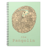 パンゴリン絶滅の危機に瀕した動物の権利のグリーンアクティビズム ノートブック (正面)