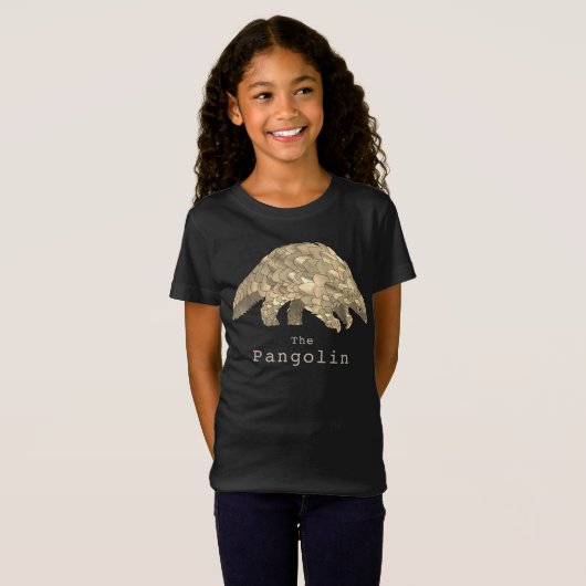 パンゴリン絶滅の危機に瀕した野生動物行動主義アート Tシャツ (正面フル)