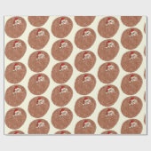 パンゴリン絶滅危惧動物クリスマス ラッピングペーパー (フラット)