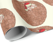 パンゴリン絶滅危惧動物クリスマス ラッピングペーパー (ロールコーナー)