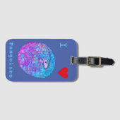 パンゴリン絶滅危惧動物 ラゲッジタグ (正面横)