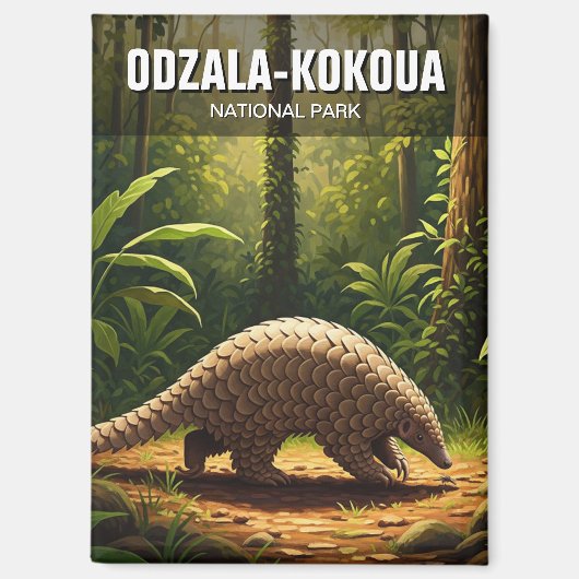 パンゴリン、オダザラ・コクーア国立公園コンゴ マグネット (正面)