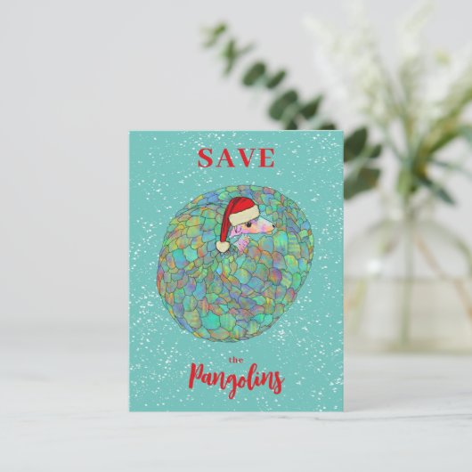 パンゴ救リンスのクリスマススローガン シーズンポストカード (スタンド正面)