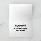 パンサーが息を切らして「ハッピーバースデー」と言う カード (内部)